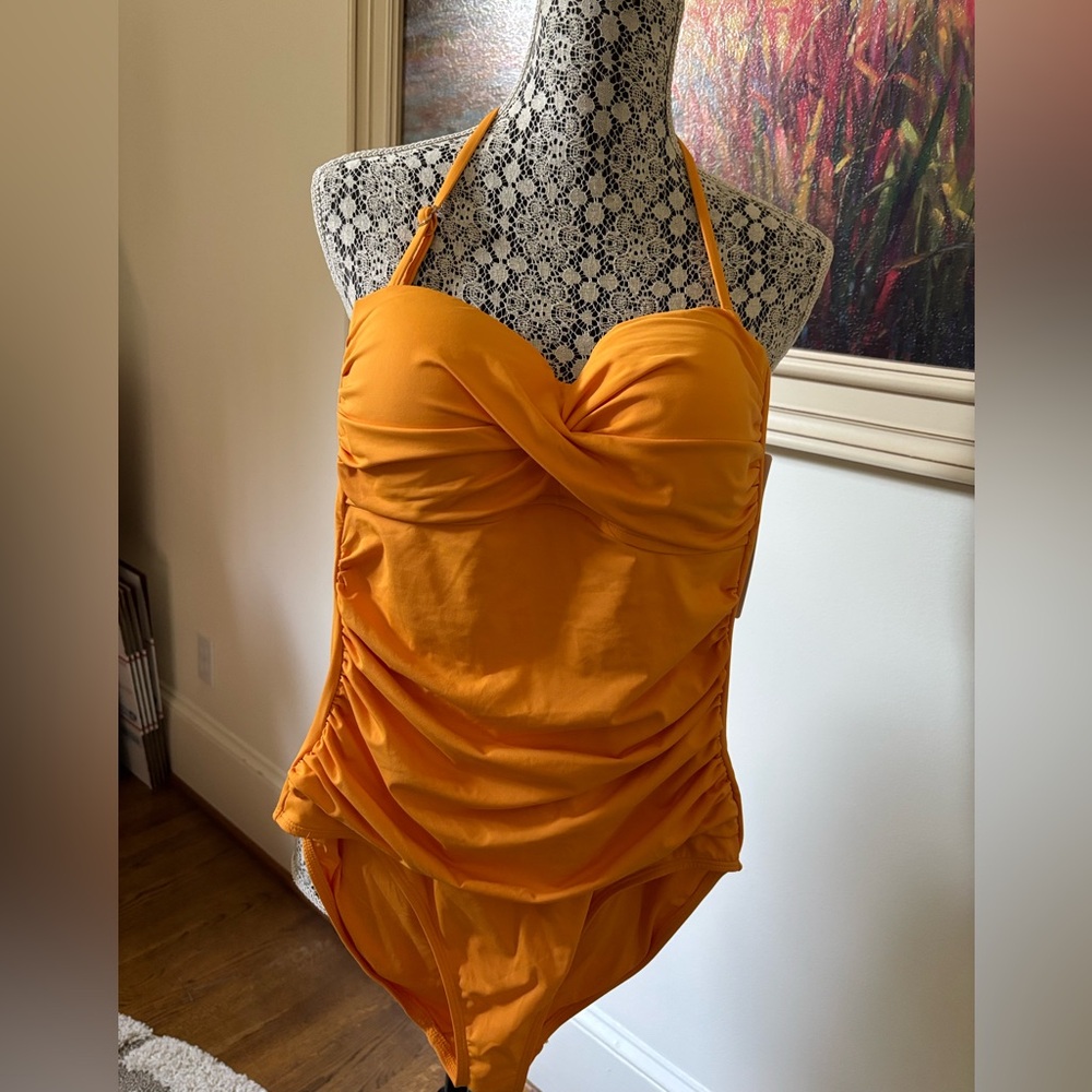 Mango Bright Orange Swimsuit